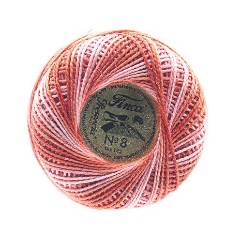 Presencia Perle Cotton Size 8 - 9250 Coral Reef