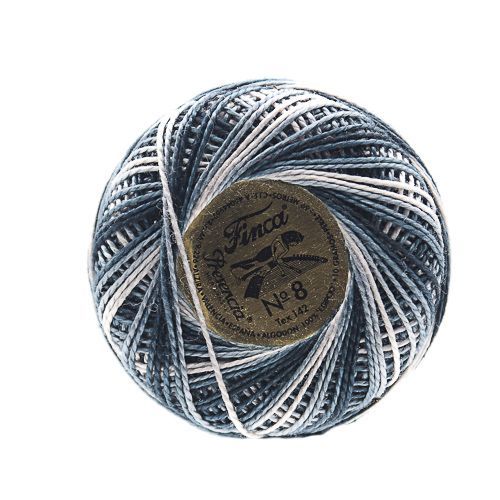 Presencia Perle Cotton Size 8 - 9985 Thunderstorm Gray