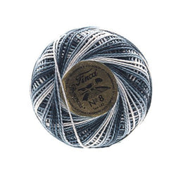 Presencia Perle Cotton Size 8 - 9985 Thunderstorm Gray