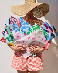 Project Ten Large Zip Project Bag – Sunny Floral