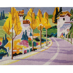 Purple Palm Designs Umbria Light Needlepoint Canvas