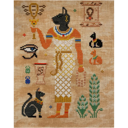 Quaternion Creations Bastet Cross Stitch Pattern