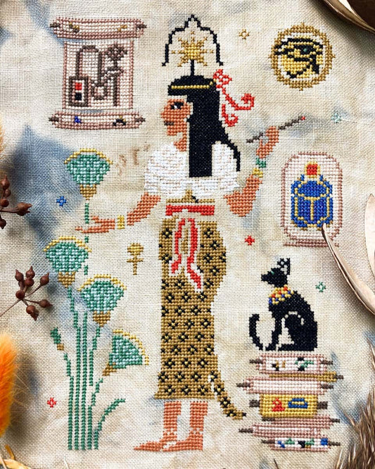 Quaternion Creations The Book Goddess Seshat Cross Stitch Pattern