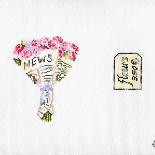 Rachel Barri Bouquet SVP Scissor Case With Fob Needlepoint Canvas