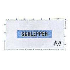 Rachel Barri Schlepper Key Fob Needlepoint Canvas - Blue