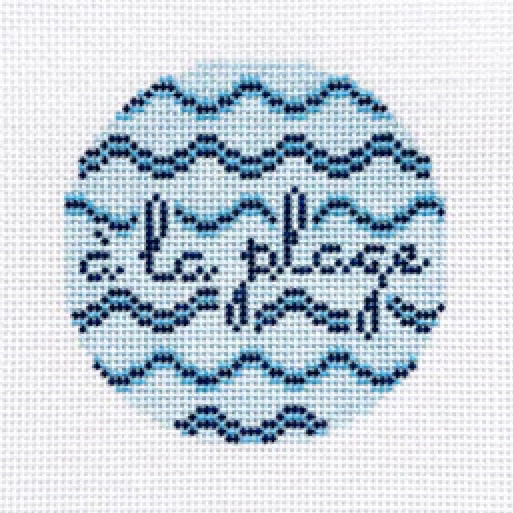 Rachel Barri A La Plage Needlepoint Canvas