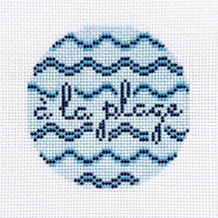Rachel Barri A La Plage Needlepoint Canvas