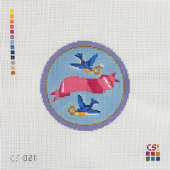 Rachel Barri Love Birds Needlepoint Canvas