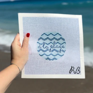 Rachel Barri A La Plage Needlepoint Canvas