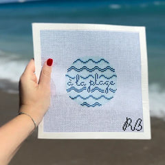 Rachel Barri A La Plage Needlepoint Canvas
