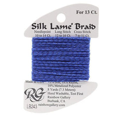 Rainbow Gallery Silk Lame Braid 13 - 243 Suddenly Sapphire