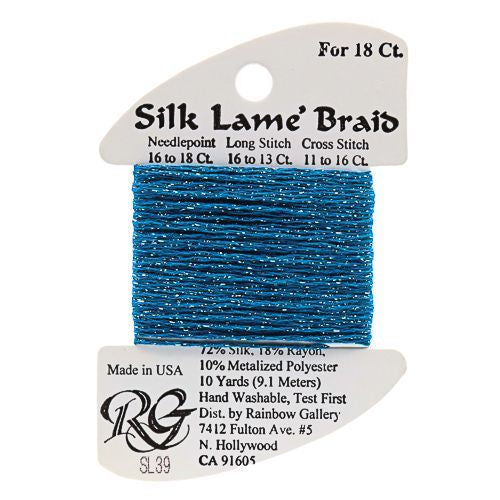 Rainbow Gallery Silk Lame Braid 18 - 039 Lagoon