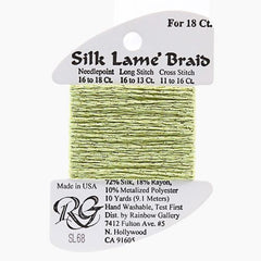 Rainbow Gallery Silk Lame Braid 18 - 068 Pale Avocado