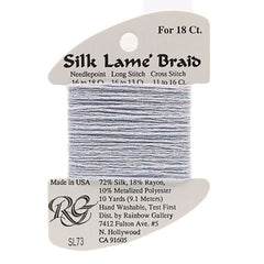 Rainbow Gallery Silk Lame Braid 18 - 073 Pale Lavender Blue