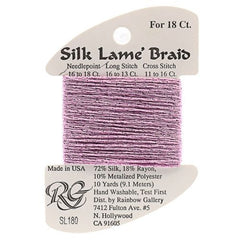 Rainbow Gallery Silk Lame Braid 18 - 180 Lilac Chiffon