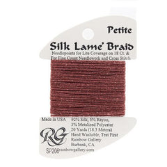 Rainbow Gallery Silk Lame Braid Petite - 206 Nostalgia Rose
