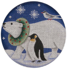 Rebecca Wood Designs Arctic Animals Needlepoint Canvas