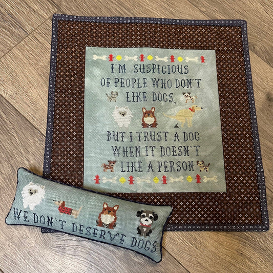 Rebel Stitcher Designs Dog Sampler Cross Stitch Pattern