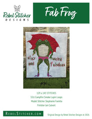 Rebel Stitcher Designs Fab Frog Cross Stitch Pattern