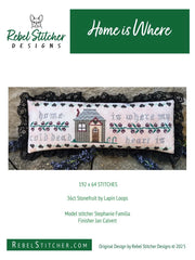 Rebel Stitcher Designs Home is Where Cross Stitch Pattern