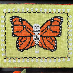 Rebel Stitcher Designs Day of the Dead Butterfly Cross Stitch Pattern