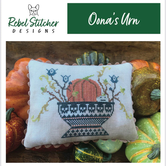 Rebel Stitcher Designs Oona's Urn Cross Stitch Pattern