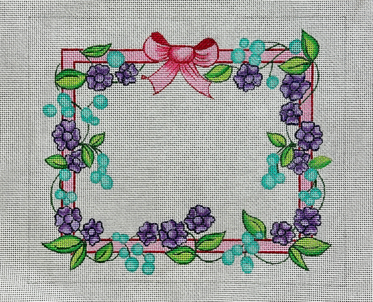 Rishfeld Designs Ribbon and Flowers Tallis Bag Needlepoint Canvas