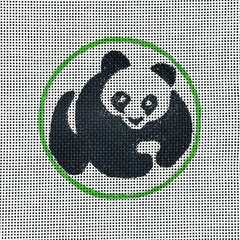 Rittenhouse Needlepoint Designs Panda Round Needlepoint Canvas