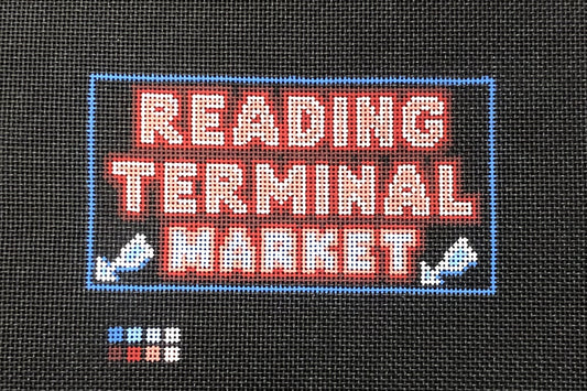 Rittenhouse Needlepoint Terminal Market Neon Sign Needlepoint Canvas