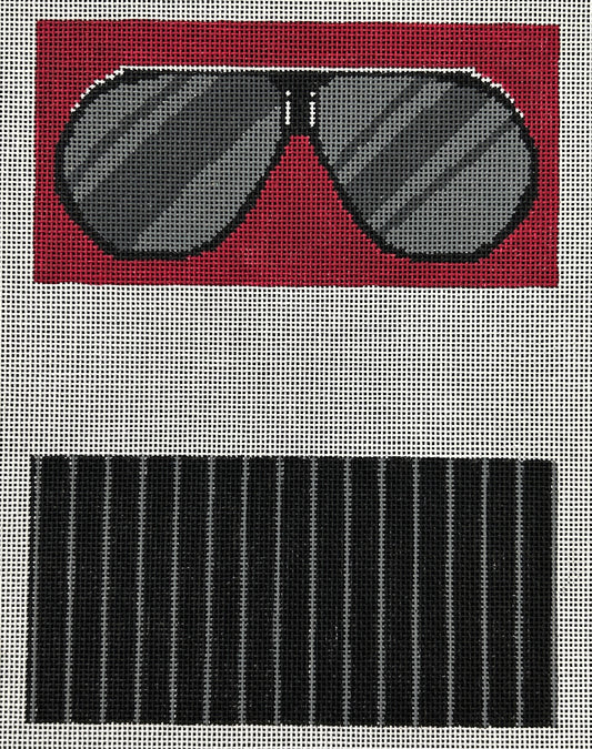 Rittenhouse Needlepoint Tony Two Sided Eyeglass Case Needlepoint Canvas