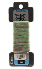 River Silks Ribbon 13mm - 142 Overdyed Forest Fire