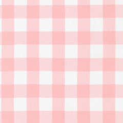 Robert Kaufman Carolina 1" Gingham Cotton Fabric in Pink and White