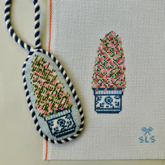 SLS Needlepoint Chinoiserie Trellis Needlepoint Canvas