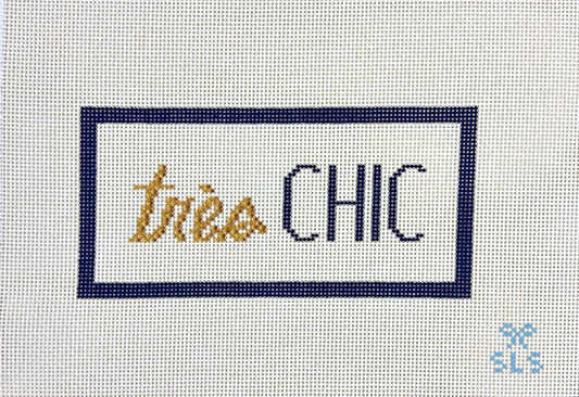 SLS Needlepoint Tres Chic Eye Glass Case Needlepoint Canvas