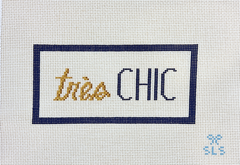 SLS Needlepoint Tres Chic Eye Glass Case Needlepoint Canvas