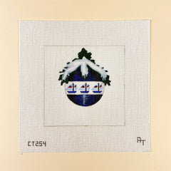 Associated Talents Sailboat Bauble Ornament Needlepoint Canvas