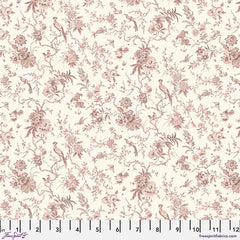 Sanderson Country Romance Pillemont Toile Cotton Fabric - Rose