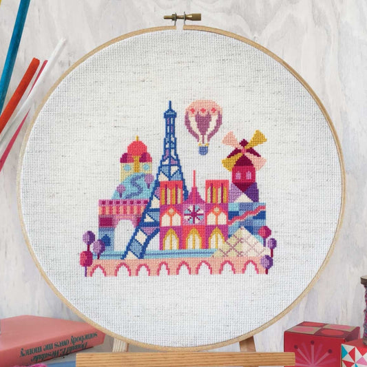 Satsuma Street Pretty Little Paris Cross Stitch Pattern