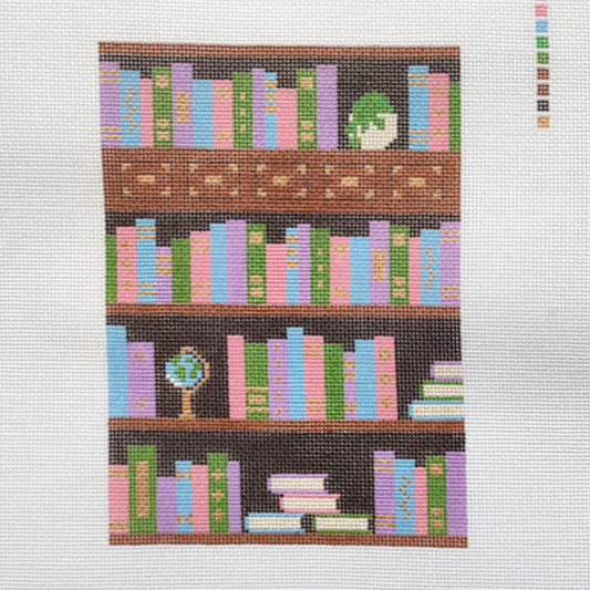 Saturnalia Stitching Bookish E-Reader Case Needlepoint Canvas