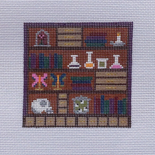 Saturnalia Stitching Cabinet of Curiosities Needlepoint Canvas