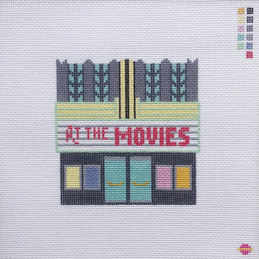 Saturnalia Stitching Movie Palace Needlepoint Canvas