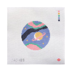 Saturnalia Stitching Starbound Saturn Needlepoint Canvas