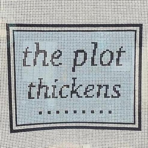 Saturnalia Stitching The Plot Thickens Needlepoint Canvas