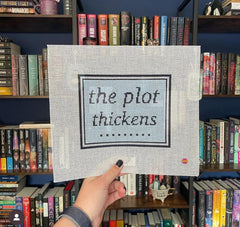 Saturnalia Stitching The Plot Thickens Needlepoint Canvas