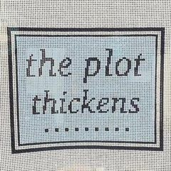 Saturnalia Stitching The Plot Thickens Needlepoint Canvas