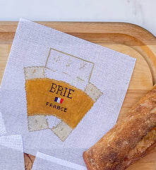 Stitch Style Alli Eagan Designs 3D Wedge of Brie Cheese Needlepoint Canvas