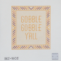 Initial K Studio Gobble Gobble Y'all Needlepoint Canvas