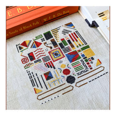 Shaded Stitchery Data Portraits in Paris 1900 Cross Stitch Pattern