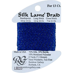 Rainbow Gallery Silk Lame Braid 13 - 223 Crystal Blue