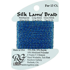 Rainbow Gallery Silk Lame Braid 13 - 225 Forever Blue